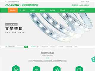 吕梁照明材料公司网站模版，照明材料公司网页演示